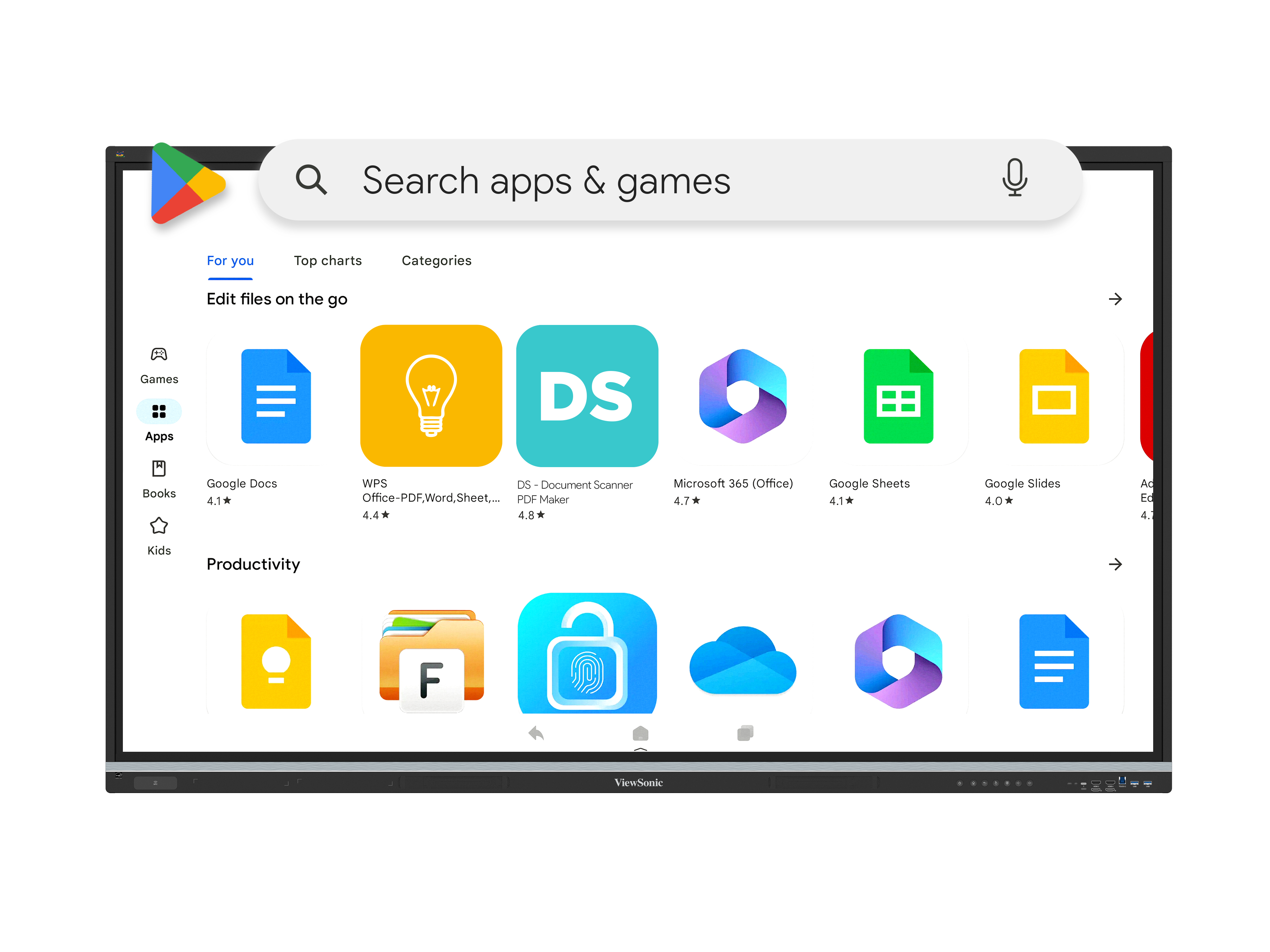 Google Play Store trên ViewBoard IN6504V-C